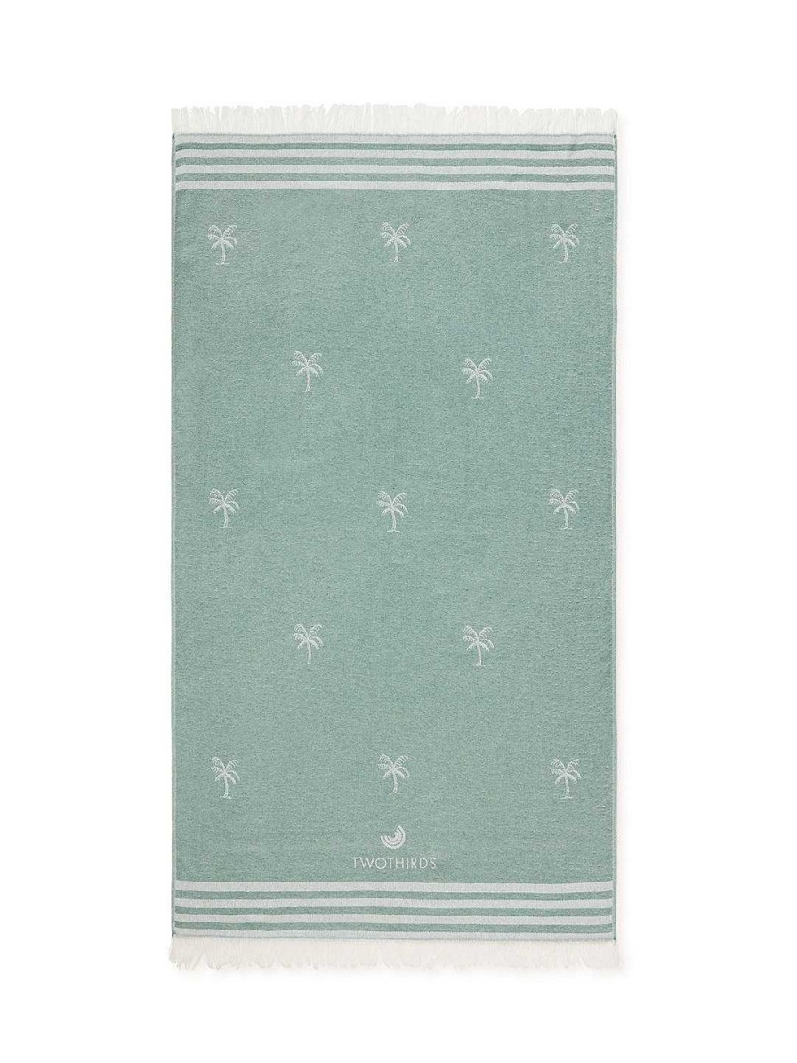 Handdoeken | TWOTHIRDS Reishanddoek Palms — Mint