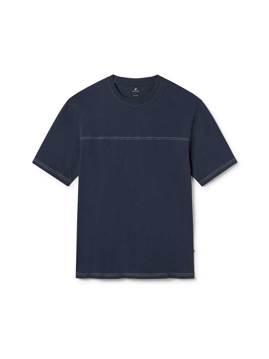 T-Shirts | TWOTHIRDS Whidbey - Donker Marineblauw